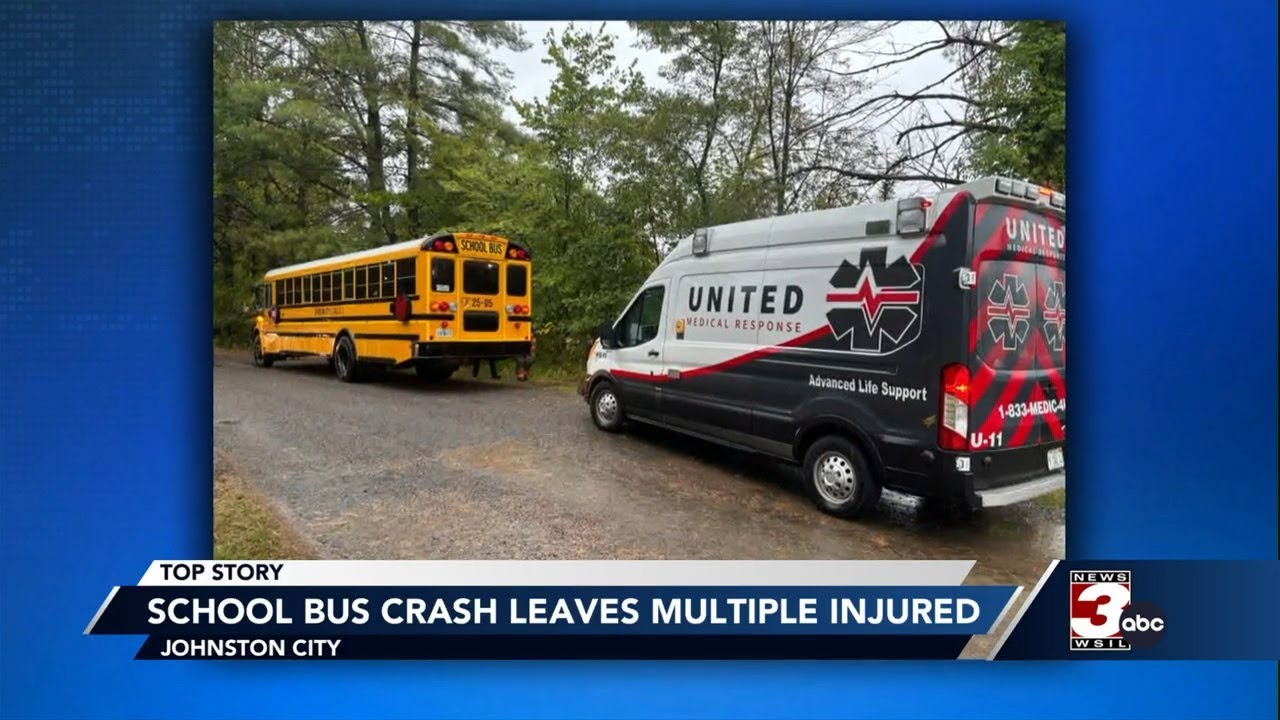 Multiple Children injured in school bus crash - YouTube