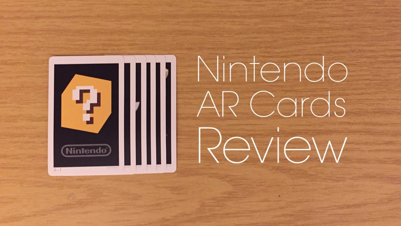 ar card คือ  Update  Nintendo AR Cards - Review