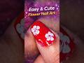Easy &amp; Cute Flower Nai Art Design🌹💅 #nailart #shorts #ytshorts #trending #viral #artbykhushi