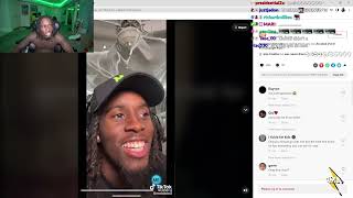 Kai Cenat Reacts To Meldadel Ice Es Friend Posting Him On Her Tiktok And Gets Upset
