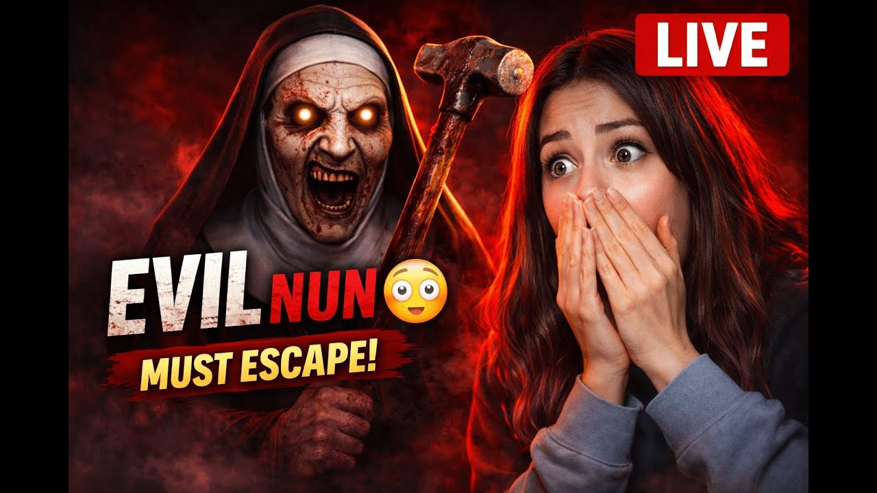 🔴 EVIL NUN LIVE 🔥 Full Gameplay Escape Challenge | Scariest Horror Game Ever 😱 #shorts