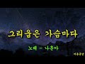 그리움은 가슴마다 나훈아