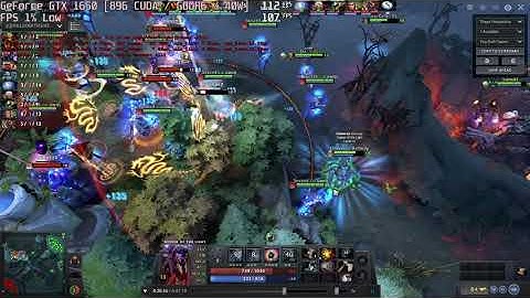 🎮 NVIDIA GeForce GTX 1650 [Laptop, 40W] - Dota 2 gameplay benchmarks (1080p)