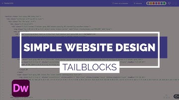Creating a SIMPLE Website in MINUTES using Tailblocks CSS & Dreamweaver