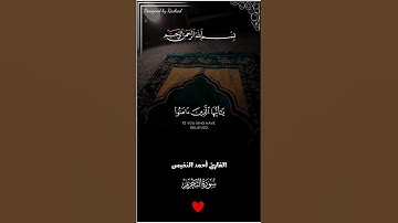 قران كريم للقارئ احمد النفيس تلاوة خاشعة سورة التحريم #قرآن #قران_كريم #قران #القرآن #تلاوات