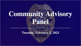Community Advisory Panel- February 2, 2023