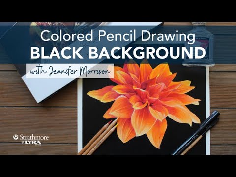 Adding a Black Background to a Colored Pencil Drawing - YouTube