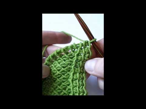 Tunisian crochet: reverse yarn over increase