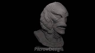 The Creature 3D Model Turn Around