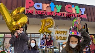Shopping for bday decor @ party city