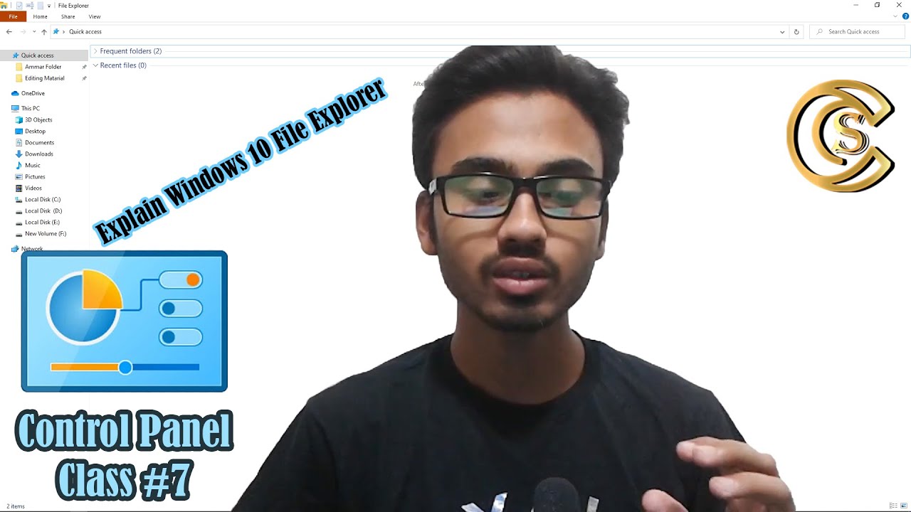 Control Panel Class 8 Explain File Explorer in Windows 10 [Urdu/Hindi