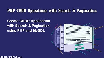 PHP CRUD Operations with Search and Pagination