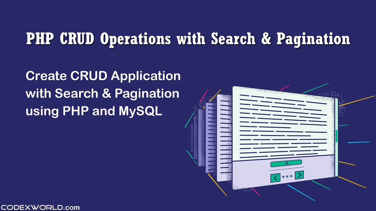 PHP CRUD Operations with Search and Pagination - YouTube