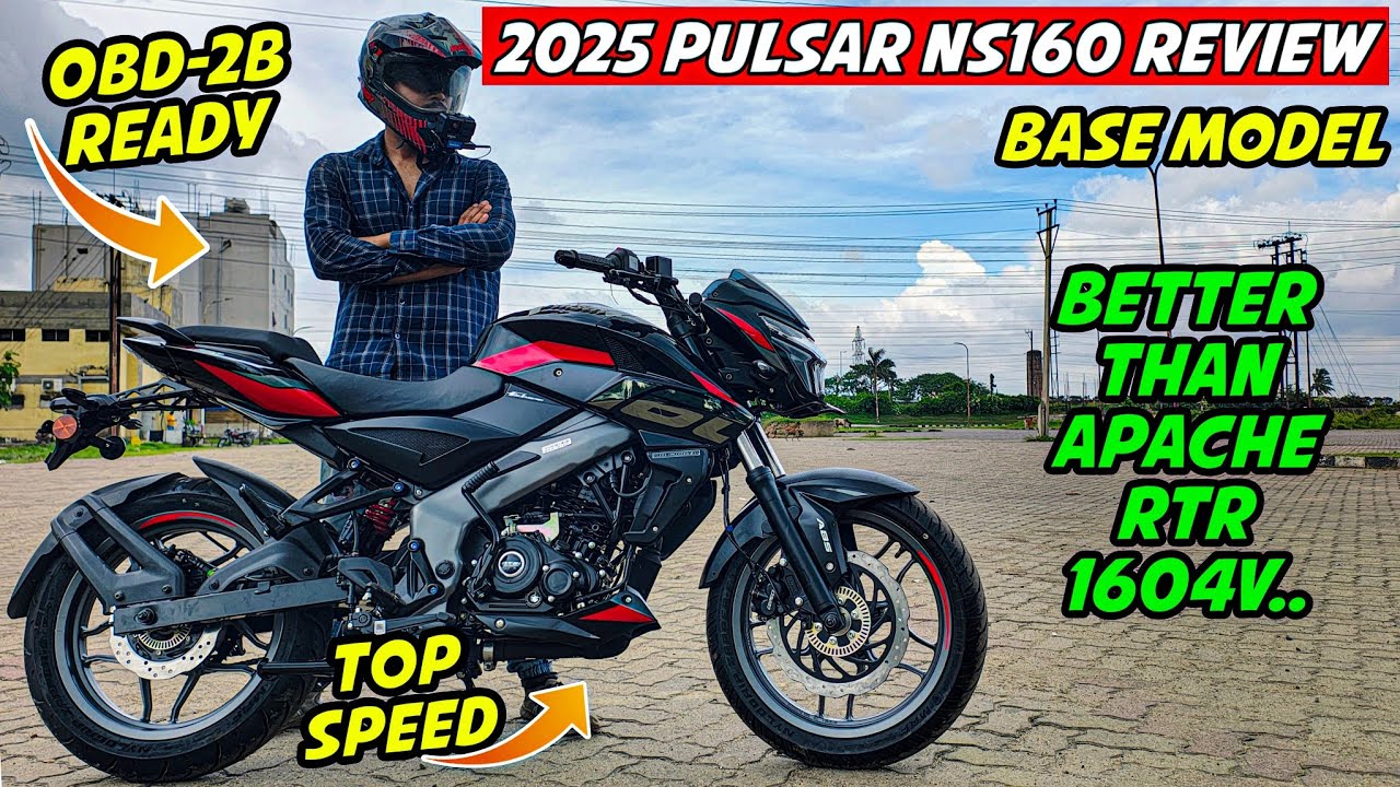 2025 All New Bajaj Pulsar NS160 Base Model Review || OBD-2B & Telescopic Suspension || Top Speed🔥