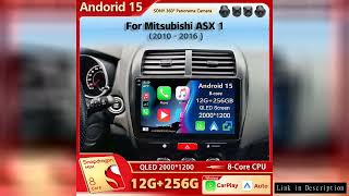 Android 15 Car Radio Multimedia Player For Mitsubishi ASX 1 2010 2011 - 2016 Auto Carplay Car Stereo screenshot 3