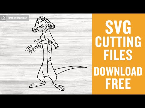 Timon Disney Svg Free Cutting Files for Scan n Cut Free Download