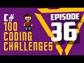 #36 For Loop Count | Loops | 100 Coding Challenges In C#