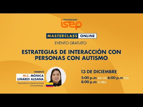 Miniatura de Masterclass: Estrategias de interacción con personas con autismo