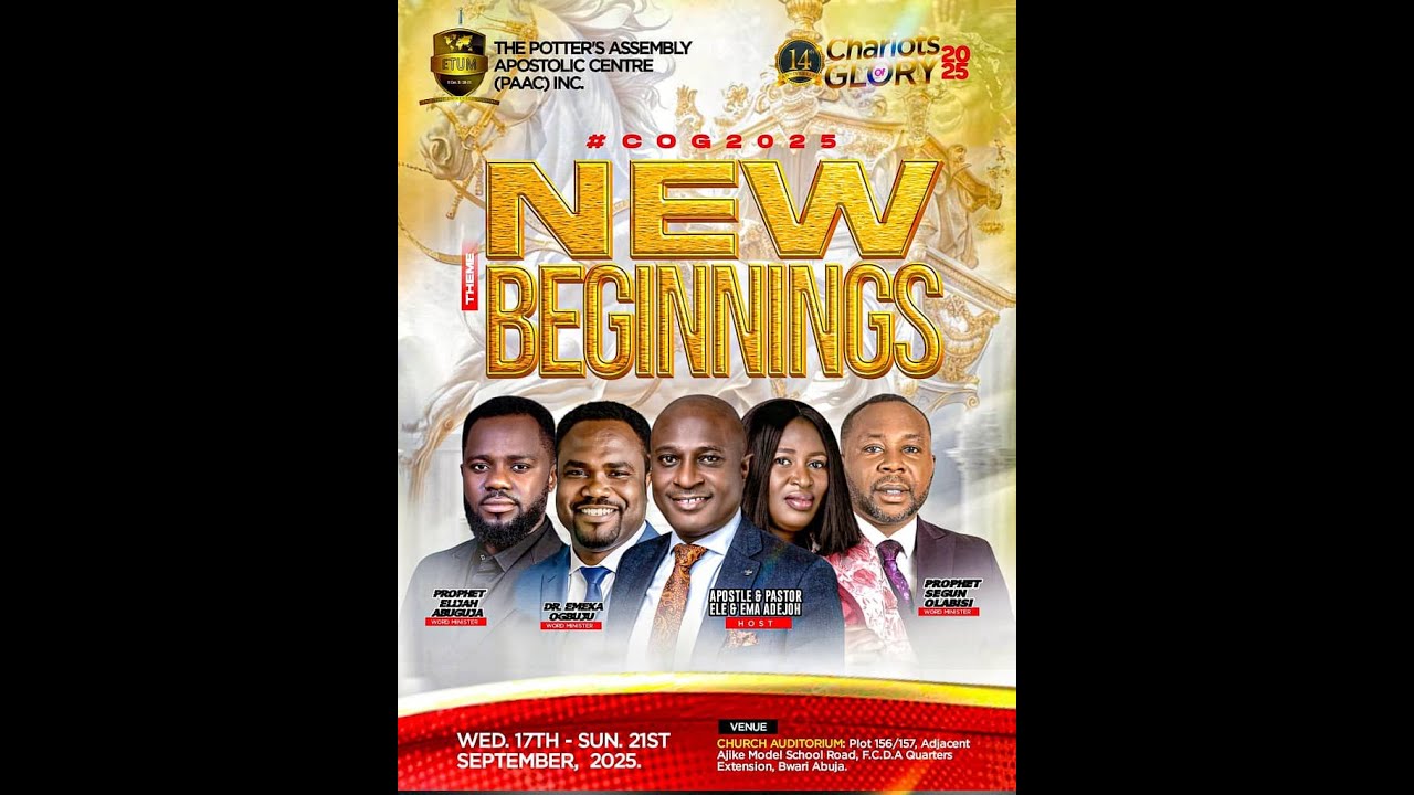 DAY 2 EVENING SESSION || CHARIOTS OF GLORY 2025 || NEW BEGINNINGS ...