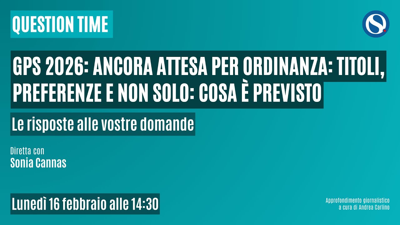 GPS 2026, titoli, preferenze e non solo: cosa è previsto