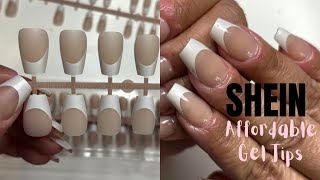 Trying SHEIN Affordable 3 in 1 Soft Gel French Nail Tips screenshot 5