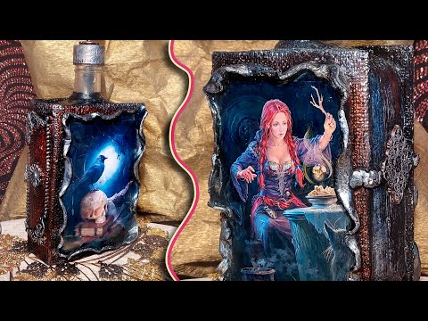 Декупаж "Оборотное зелье". Подарок На Хэллоуин. Decoupage lesson "Polyjuice potion". Halloween gift.