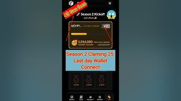 Sosovalue airdrop season 2 end 25 Feb | soso claiming option enable 25 wallet connect #shorts