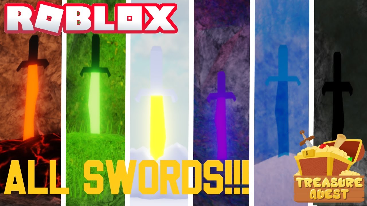 HOW TO GET ALL 6 *HIDDEN* SWORDS IN TREASURE QUEST Roblox YouTube