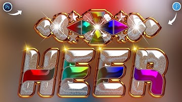 New Designing Glass Font Editing On Ps Touch PixelLab | Glass Font Dp Editing | Glass Font editing