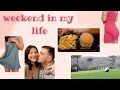 a weekend in my life while living in italy! // date night, golf, shopping + more! (try on haul)