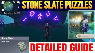 7 Stone Slates Location Tsurumi Island  Seven Letters Achievement  Hidden Chestsgenshin Impact