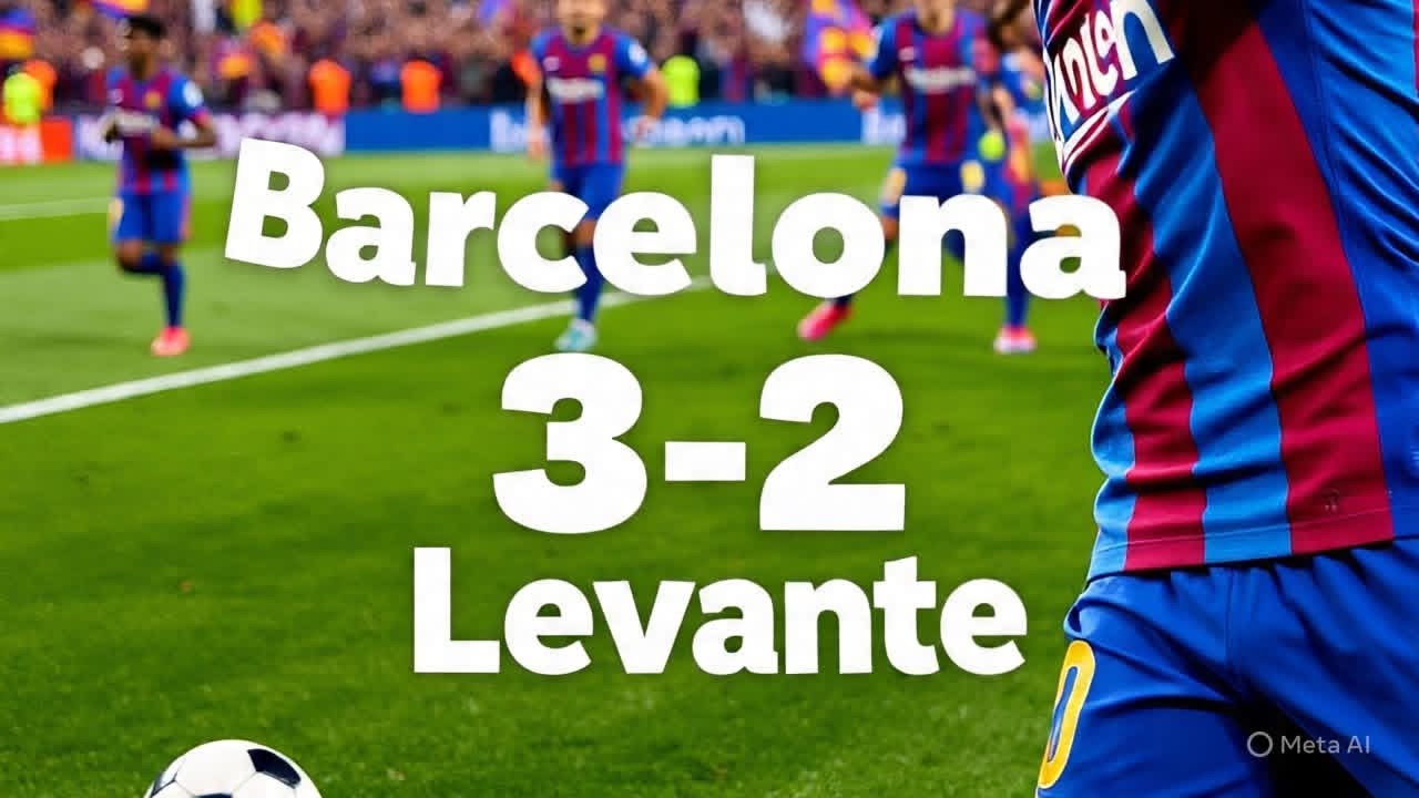 A memorable come back | FCB 3vs2 Lev | Barcelona vs Levante last match #football #highlights #barca 
