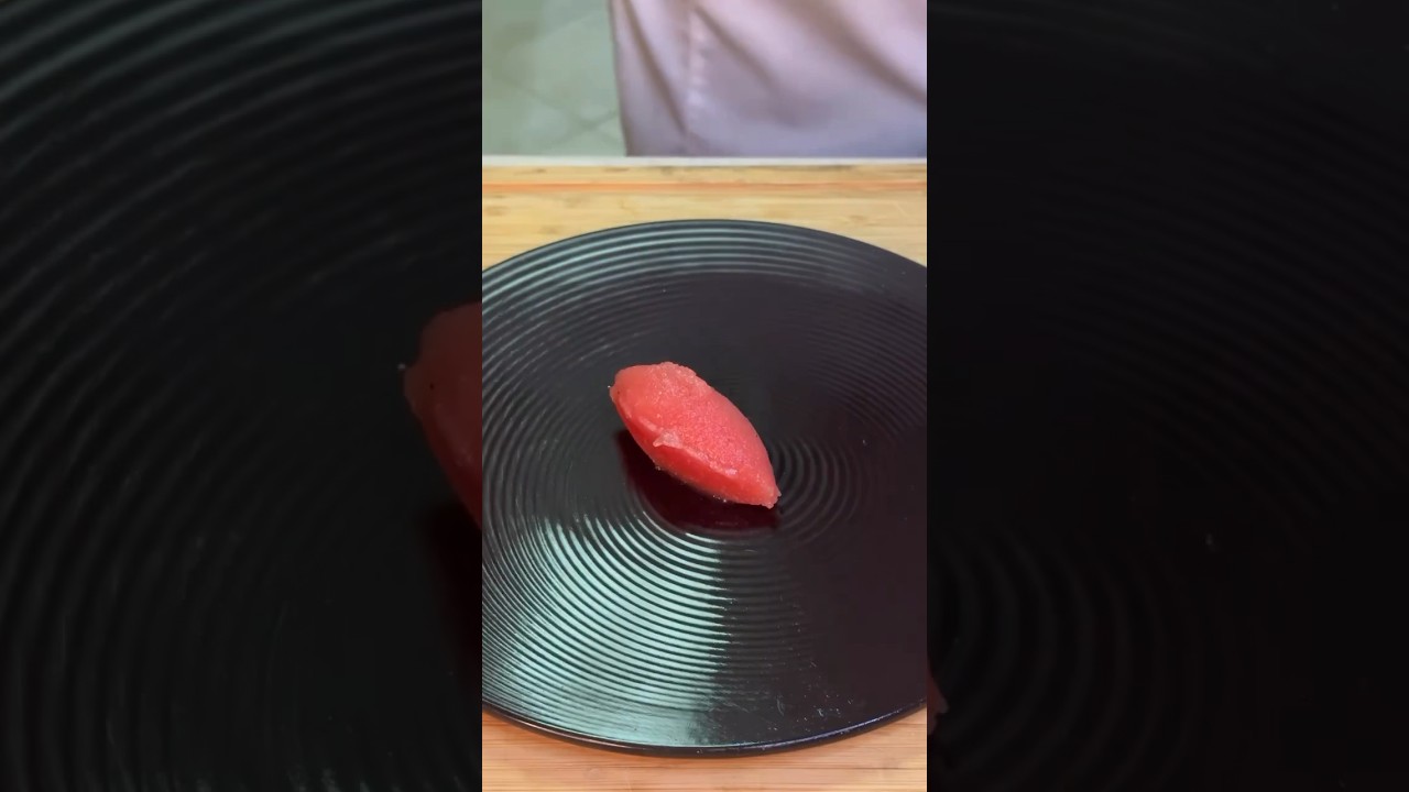 Watermelon mezcal sorbet 