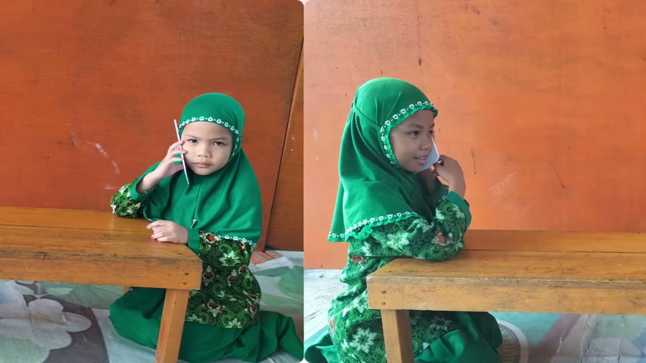 Bermain Peran Menggunakan Handphone Berkomunikasi Dengan Teman 