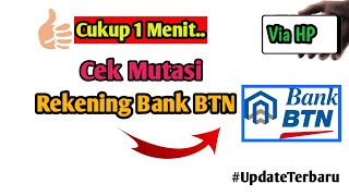 Download Lagu Cara Cek Mutasi \u0026 Melihat Bukti Transfer BTN Mobile MP3