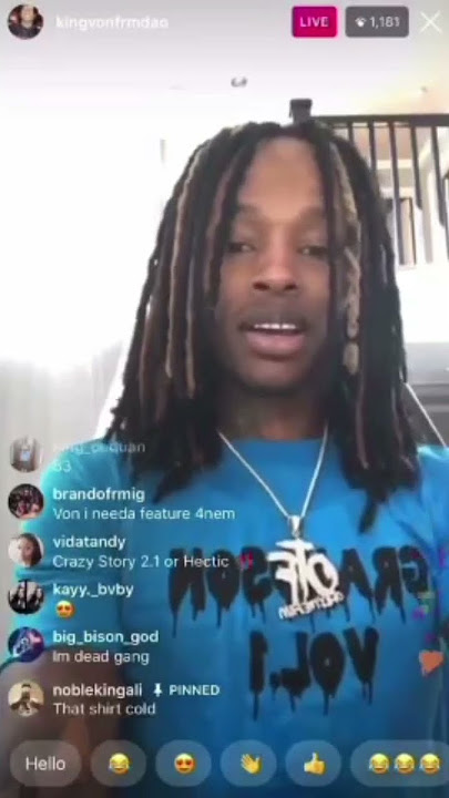 THROWBACK TO KING VON TROLLING LIL ZAY OSAMA ON INSTAGRAM LIVE😂#kingvon #lildurk #oblock #funny