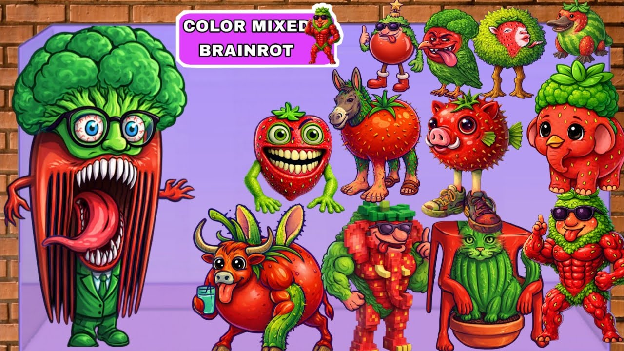 Merge Fellas Gameplay | Color Mixed Brainrot 2( Red and Green ) Max Level #New Mode Final Boss