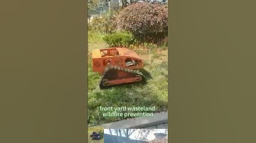 factory direct sales low price China reed remotely controlled robot mower for slopes