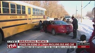 Pike Township school bus involved in multi-car crash; all students OK