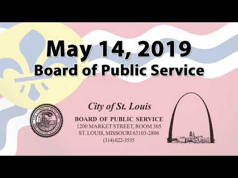 weekly meetings agenda Board of Publc Service May 14, 2019