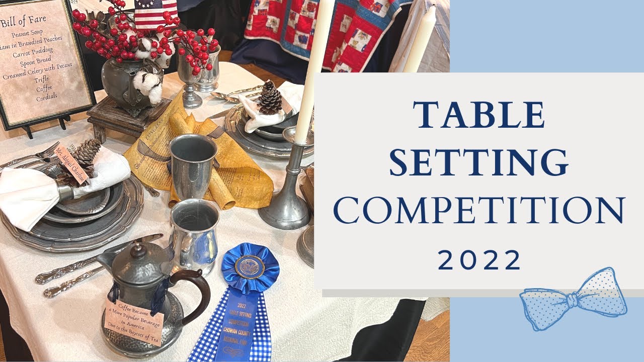 Table Setting Competition at the 2022 Chowan County Fair in Edenton