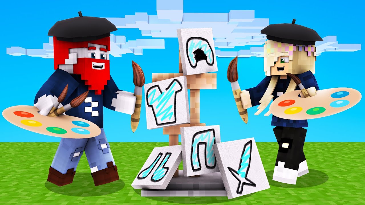 WIR MALEN UNSERE RÜSTUNG in Minecraft