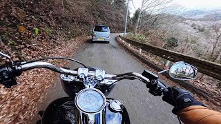 Harley Davidson Fat Boy Ride exhaust sound Omly asmr