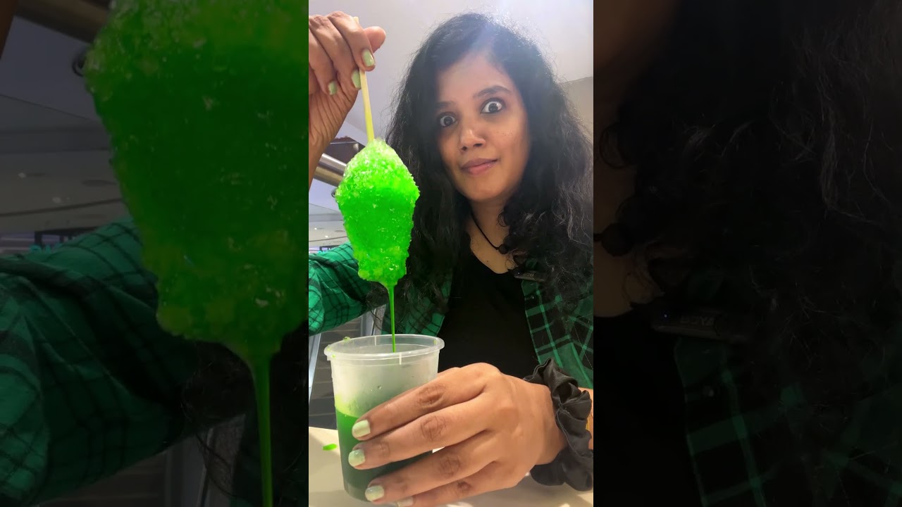 Green Color Food & Shopping Challenge | 