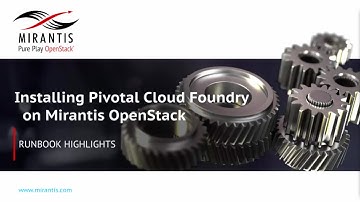 Demo: Deploying Pivotal Cloud Foundry on Mirantis OpenStack