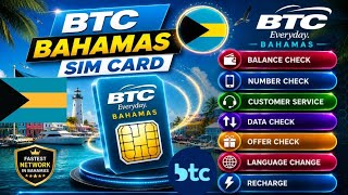 BTC Bahamas SIM Card All USSD Codes Balance Check Data Offer Recharge #worldwork50  screenshot 2