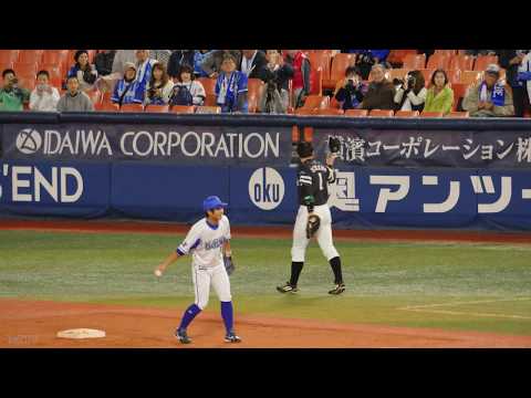 2017.10.31 日本シリーズ第3戦 内川聖一が古巣ベイスターズファンから拍手で迎えられる