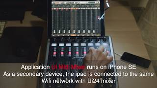 Ui Soundcraft MIDI mixer application with Behringer X-touch Extender screenshot 5