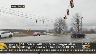 DA: Driver will not be charged after hitting student on Route 228