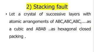 plane defects grain boundary and stacking faults